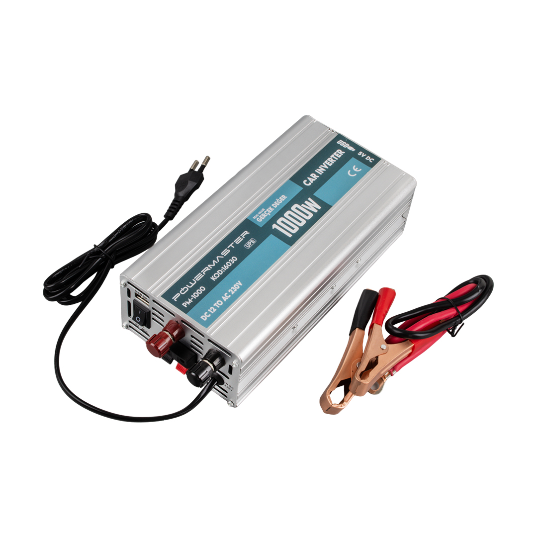 Powermaster%2012V%20to%20220V%201000W%20Modified%20Sinus%20Car%20Inverter%201xUSB%2012V%20Şarjlı%20UPS’Lİ%20PM-1000