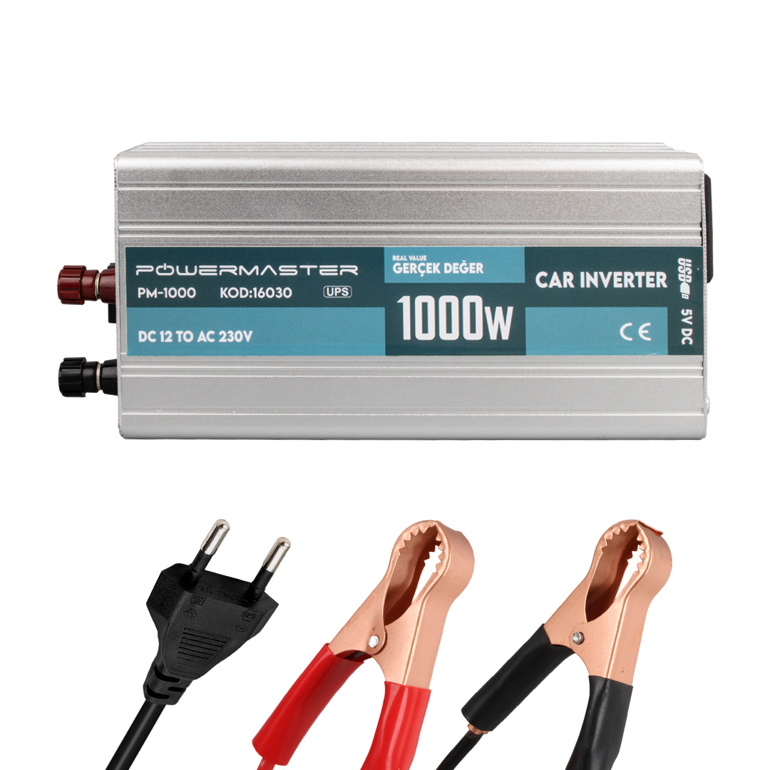 Powermaster%2012V%20to%20220V%201000W%20Modified%20Sinus%20Car%20Inverter%201xUSB%2012V%20Şarjlı%20UPS’Lİ%20PM-1000