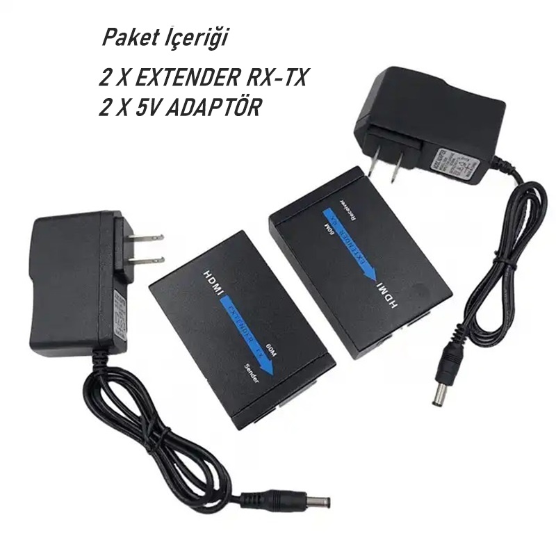 Hdmi%20To%20Cat5-Cat6%20Extender%2050%20Metre%20Kablolu%20Aktarıcı%20Video%20Audio%20Streamer