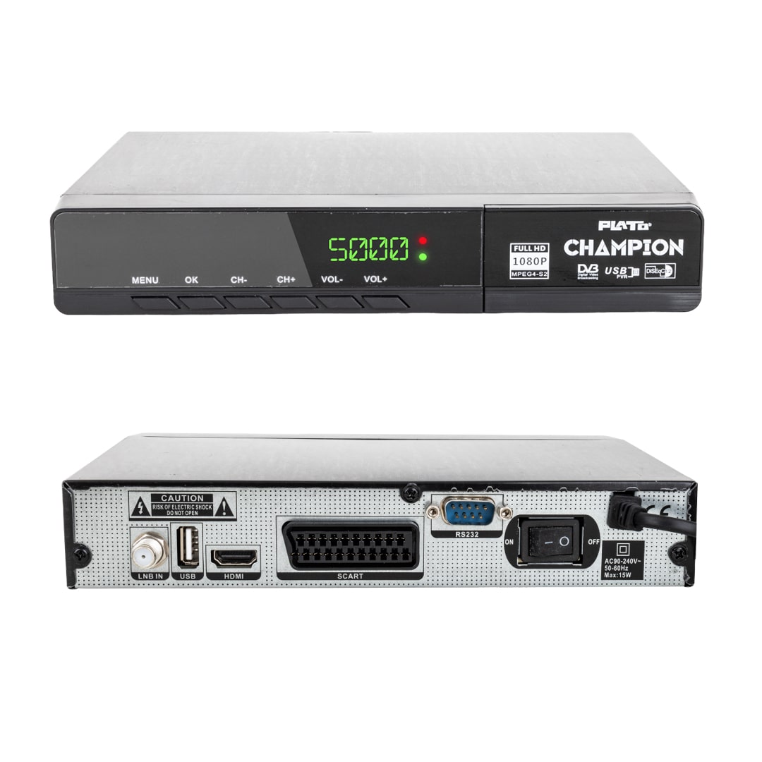 Plato%20Champion%20Kasalı%20Full%20HD%20Uydu%20Alıcısı%20Scart%20+%20HDMI%20Çıkışlı