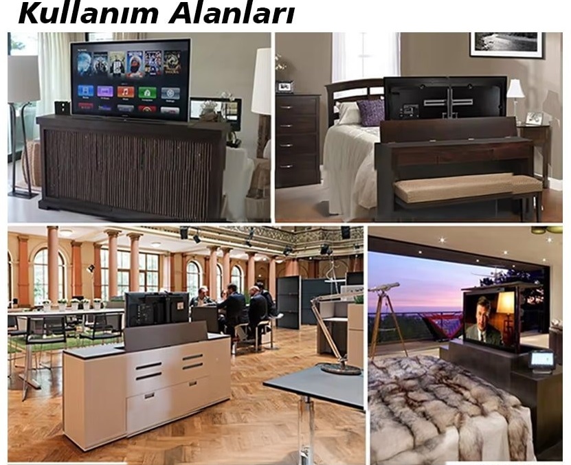 32’’-55’’%20İnç%20Ayarlanabilir%20Yükseklik%20Uzaktan%20Kumandalı%20TV%20Kaldırma%20Lift%20Asansörü