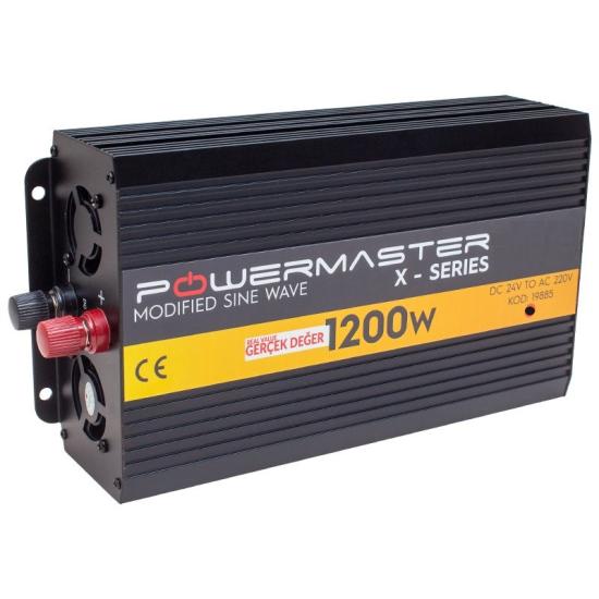 Powermaster 24-220V 24 Volt 1200 Watt Modified Sinus Inverter PWR1200-24