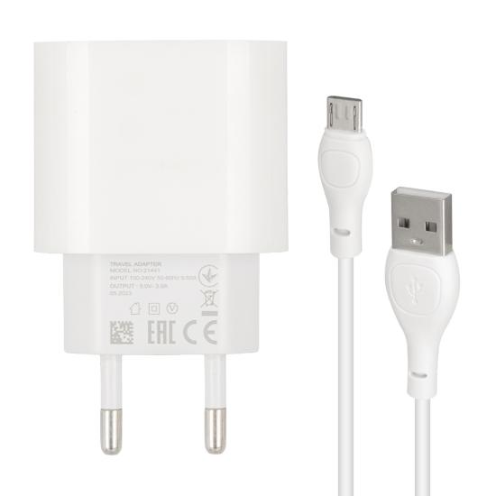 WEKO WK-21441 PDU QC 3.0 AMPER ŞARJ BAŞLIK ADAPTÖRÜ + MICRO USB KABLO (NO:1)