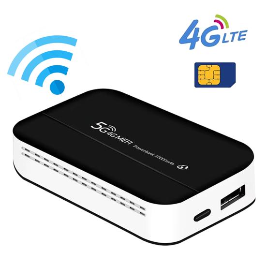 Powerbank 300Mbps 5Ghz 4G/LTE Bağımsız Taşınabilir Modem - Router (10.000 mAh)