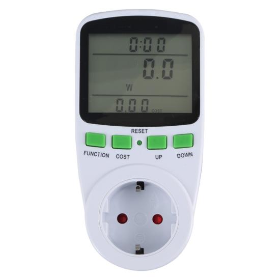 Digital Watt meter Socket Enerji Sarfiyat ve Tüketim Ölçüm Max 230 Volt 16Ah 3680W Priz