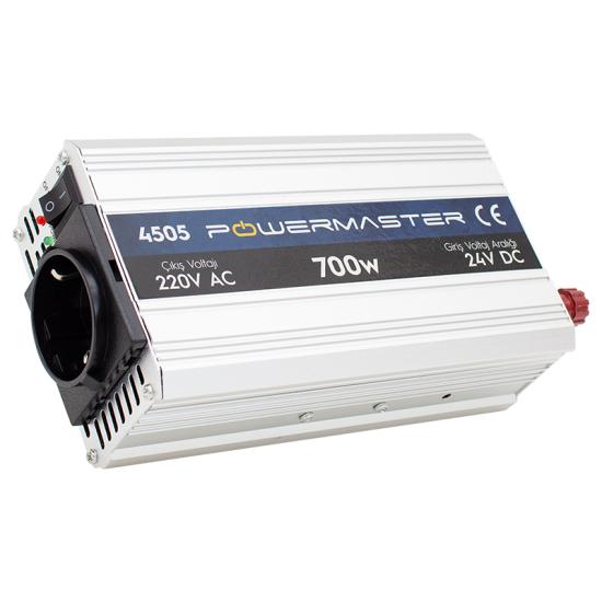 Powermaster 24-220V 12 Volt 700 Watt Modified Sinus Inverter PM-4505